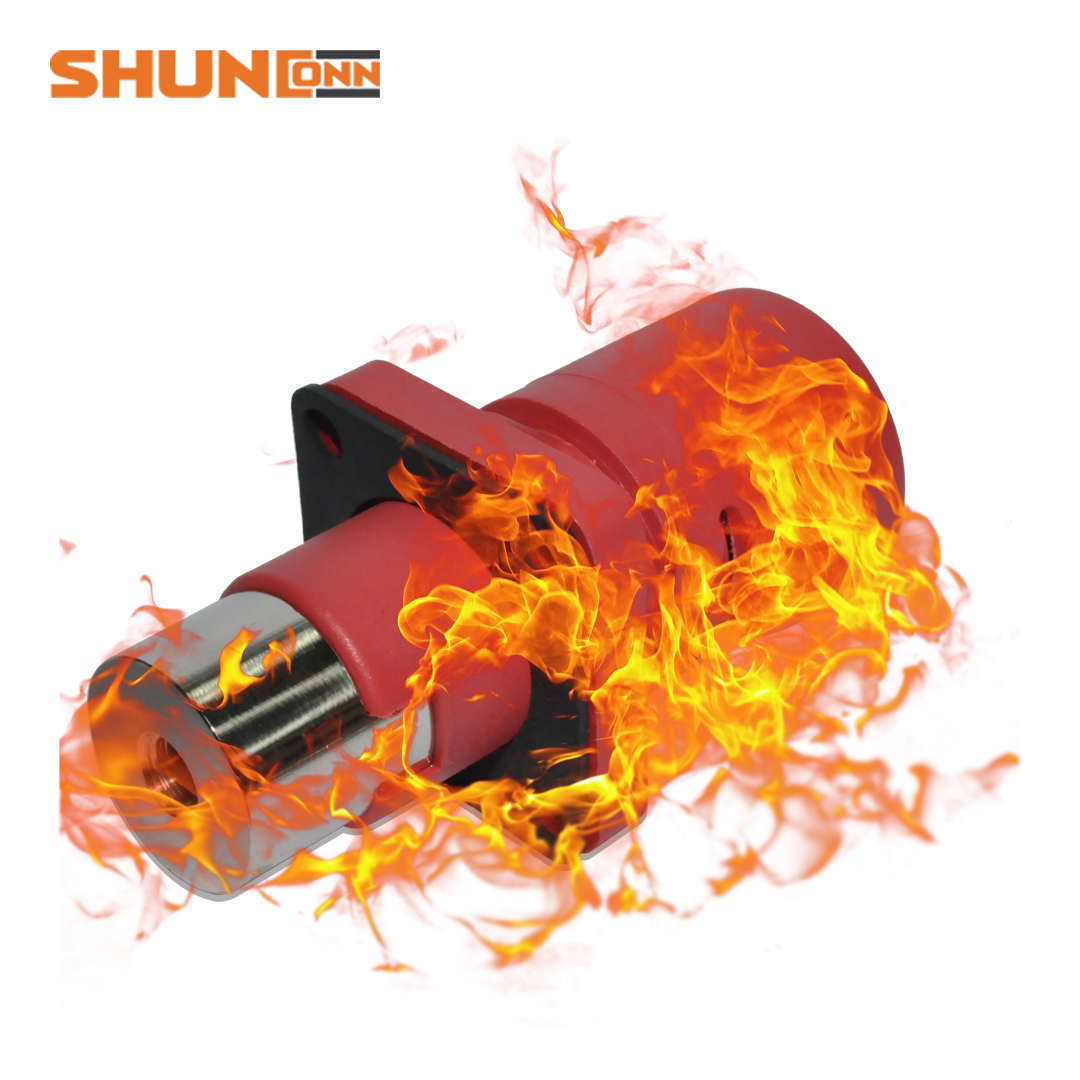 Shunconn Energy storage power connector 200A/250A internal thread M6/M6(red)